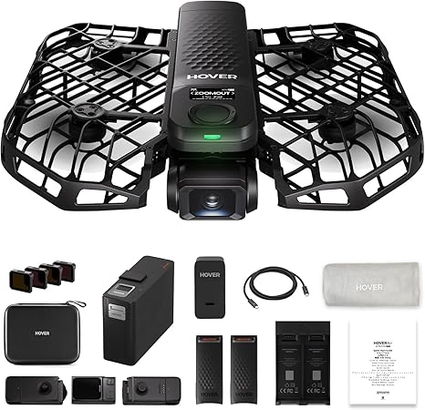 X1 PRO 4K Action Flying Camera, Foldable Drone with Camera with 42 KM/H Follow Speed, 10+ Fully Automatic Flight Modes, Fly Anywhere with OmniTerrain, SmoothCapture 2.0(Skiing Combo)