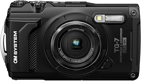 OM System Tough TG-7 Red Underwater Camera, Waterproof, Freeze Proof, High Resolution Bright, 4K Video 44x Macro Shooting (Successor Olympus TG-6)