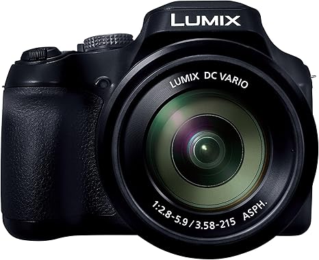 Panasonic LUMIX 4K Digital Camera, 18.1 Megapixel Video Camera, 60X Zoom DC VARIO 20-1200mm Lens, F2.8-5.9 Aperture, Power O.I.S. Stabilization, Touch Enabled 3-Inch LCD, Wi-Fi, DC-FZ80K (Black)