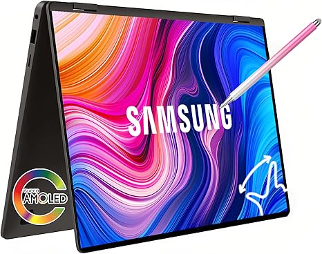 SAMSUNG Galaxy Book3 360 2-in-1 Laptop Touch 13.3" FHD AMOLED, Stylue Pen, Intel EVO Core i7-1360P, Win 11, Thunderbolt 4, Fingerprint, Light, Long Battery Life (16GB RAM | 2TB SSD)
